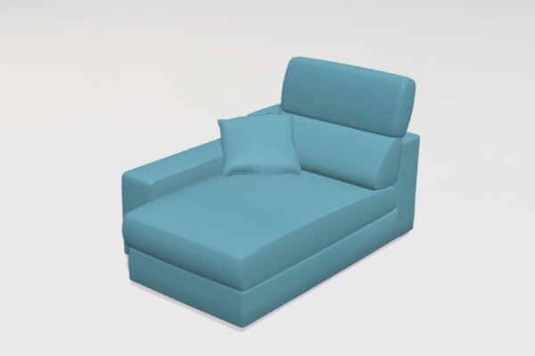 Loto FA1 Leather Chaise Module