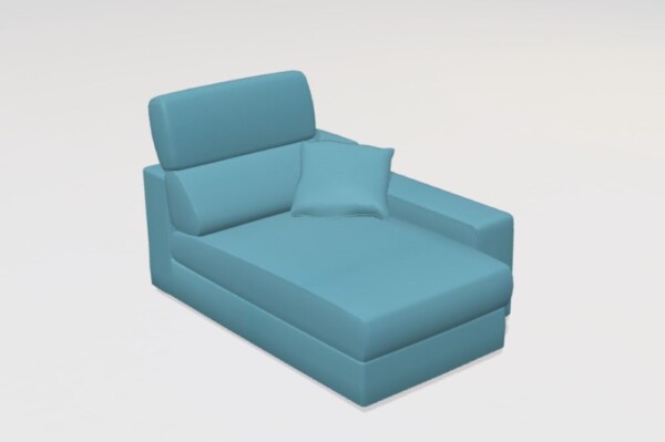 Loto FA2 Leather Chaise Module