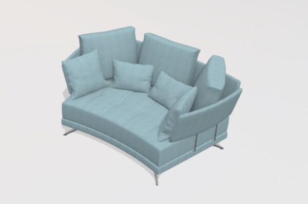 V12 Curved 2 Seater Sofa