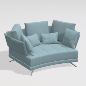 V12 Curved 2 Seater Sofa