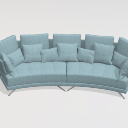 Pacific W Curved Sofa