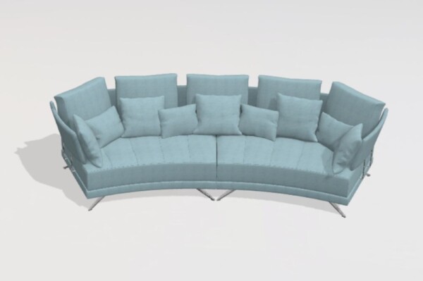 Pacific W Curved Sofa