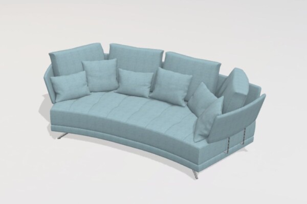 Pacific Y Curved 3 Seater Sofa