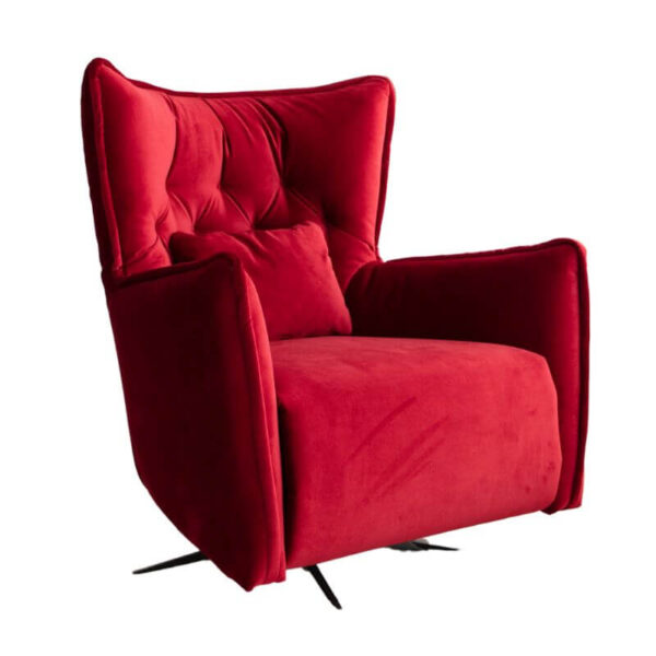 Simone - Red Swivel Recliner