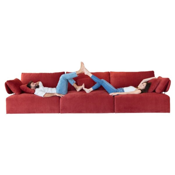 Teseo Red Sofa