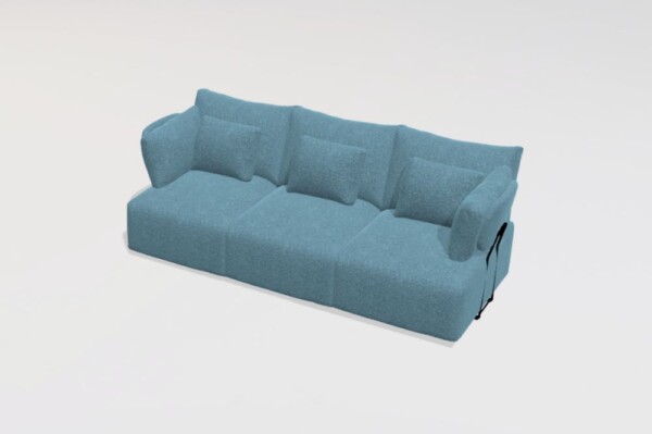 Teseo 4 seater sofa B+B+B with T arms from Fama