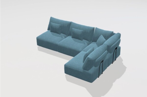 Teseo Corner Sofa A+A+C+A from Fama