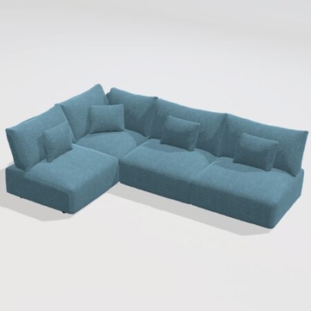 Teseo Corner Sofa A+C+A+A from Fama