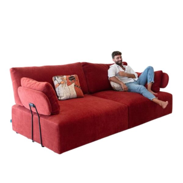 Teseo Red Sofa