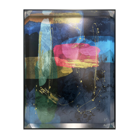 CC1337 MULTI ABSTRACT II HAND-FOILED 82 X 63 CM
