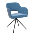 Chicago Swivel Dining Chair - Blue