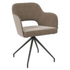 Chicago Swivel Dining Chair - Taupe