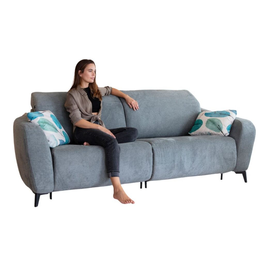 Babylon Grey Recliner Sofa