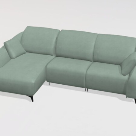 Babylon F1+N+N Fabric chaise sofa