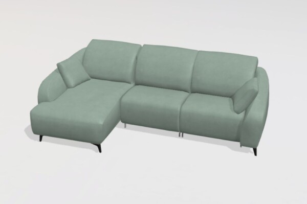 Babylon F1+N+N Fabric chaise sofa