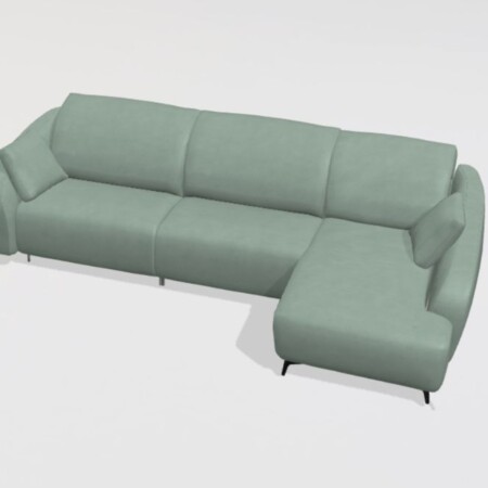 Babylon M+M+G2 Fabric chaise sofa