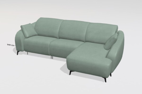 Babylon N+N+F2 fabric chaise sofa