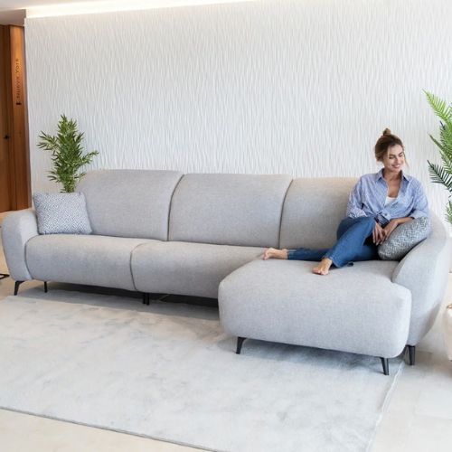 Babylon fabric sofa range from Fama - Optional Electric Recliners - Design Your Own Bespoke Sofa