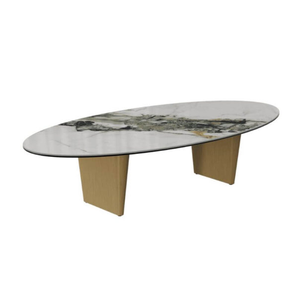Goliath Coffee Table with Bronze legs & Doro Marble Top