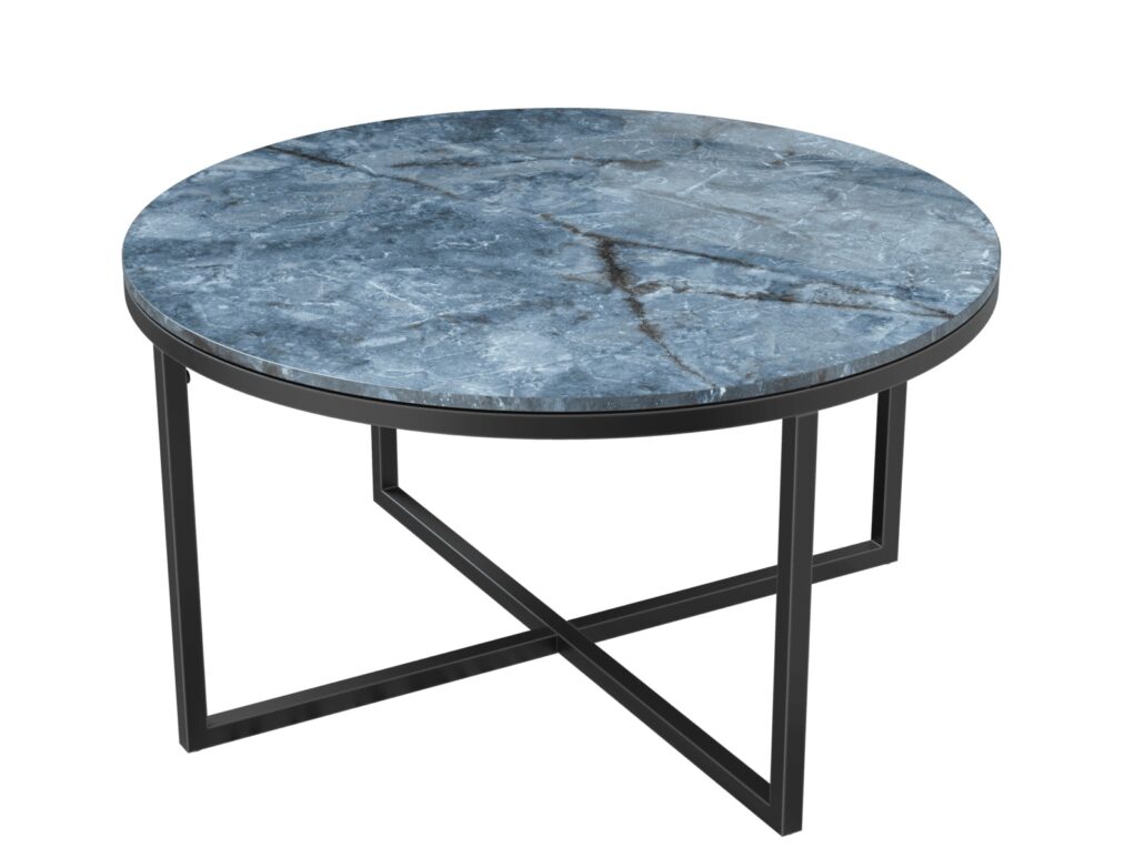 Talia Laque coffee table - Blue Onyx Marble