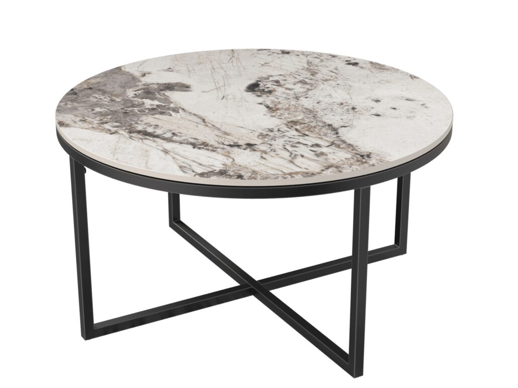 Talia Laque coffee table - Calcatta Marble