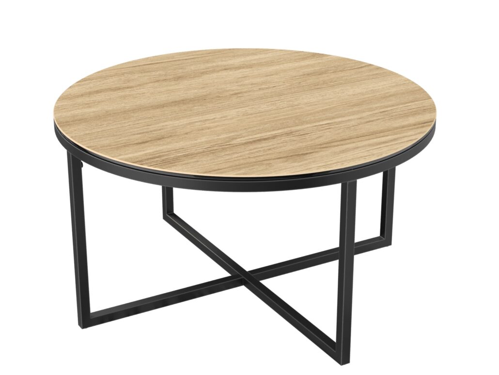 Talia Laque coffee table - Ceramic Clear Oak