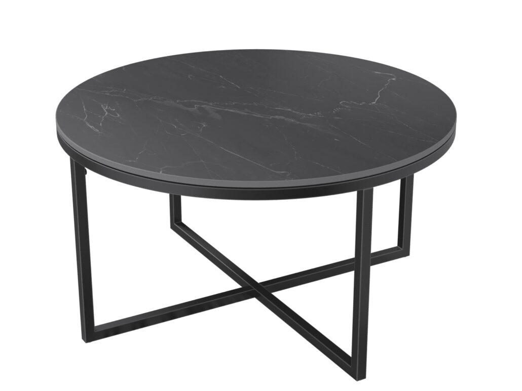 Talia Laque coffee table - Marquina Marble