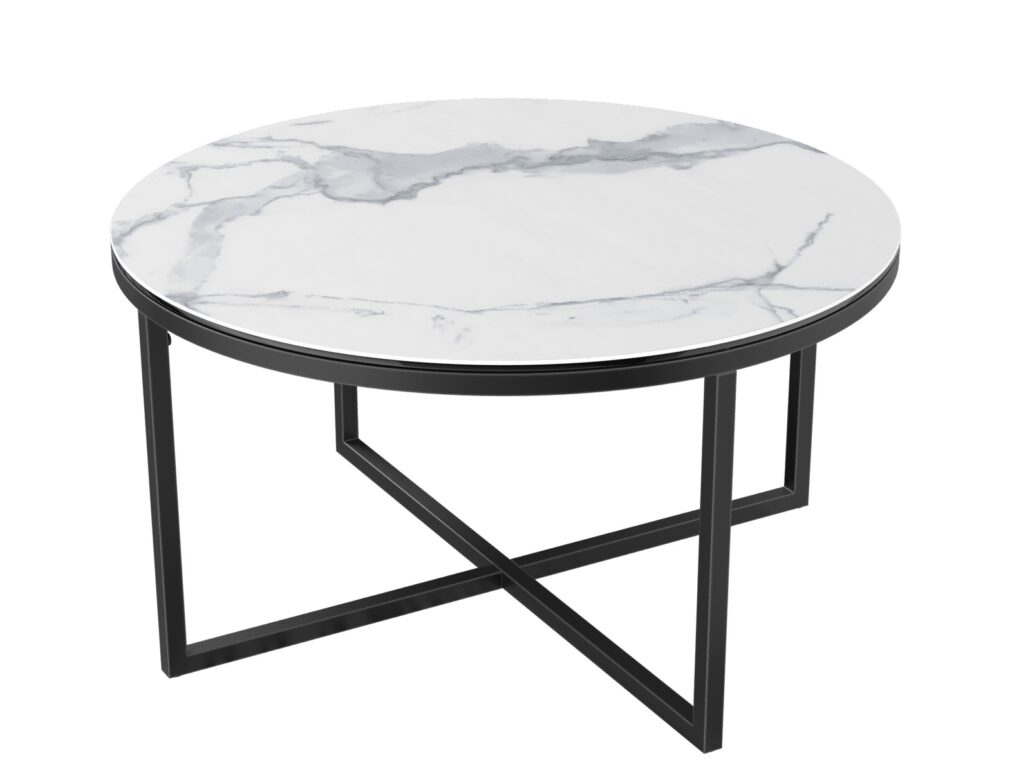 Talia Laque coffee table - Matt Marble Ceramic