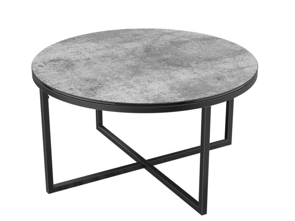 Talia Laque coffee table - Silver Ceramic