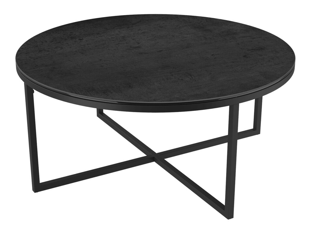 Talia Laque coffee table - Titanium Ceramic