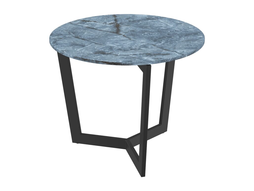 Tamara Laque Side Table - Blue Onyx