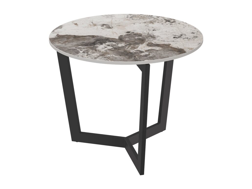 Tamara Laque Side Table - Calcatta Marble