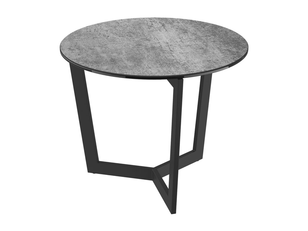 Tamara Laque Side Table - Silver Ceramic