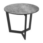 Tamara Laque Side Table - Silver Ceramic