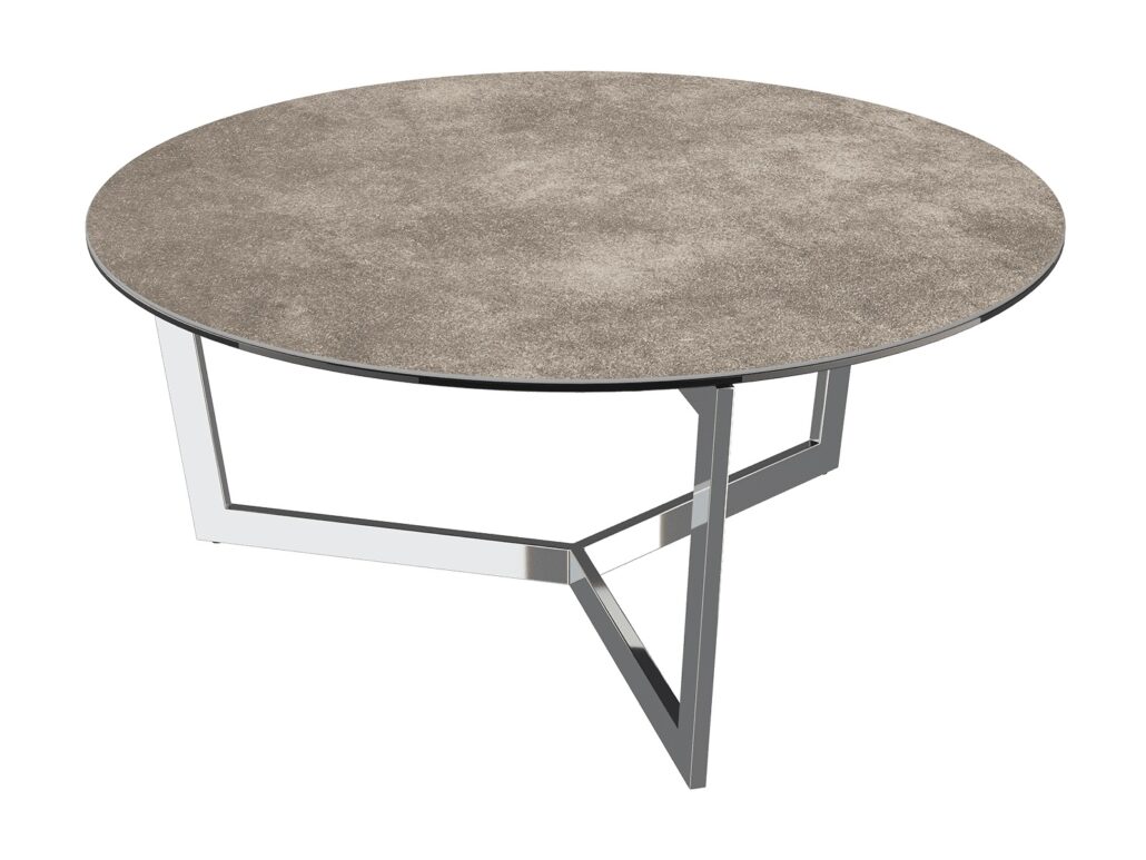 Tamara Stainless Steel Coffee Table - Argile Ceramic