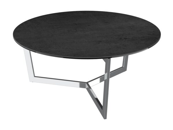 Tamara Stainless Steel Coffee Table - Titanium Ceramic