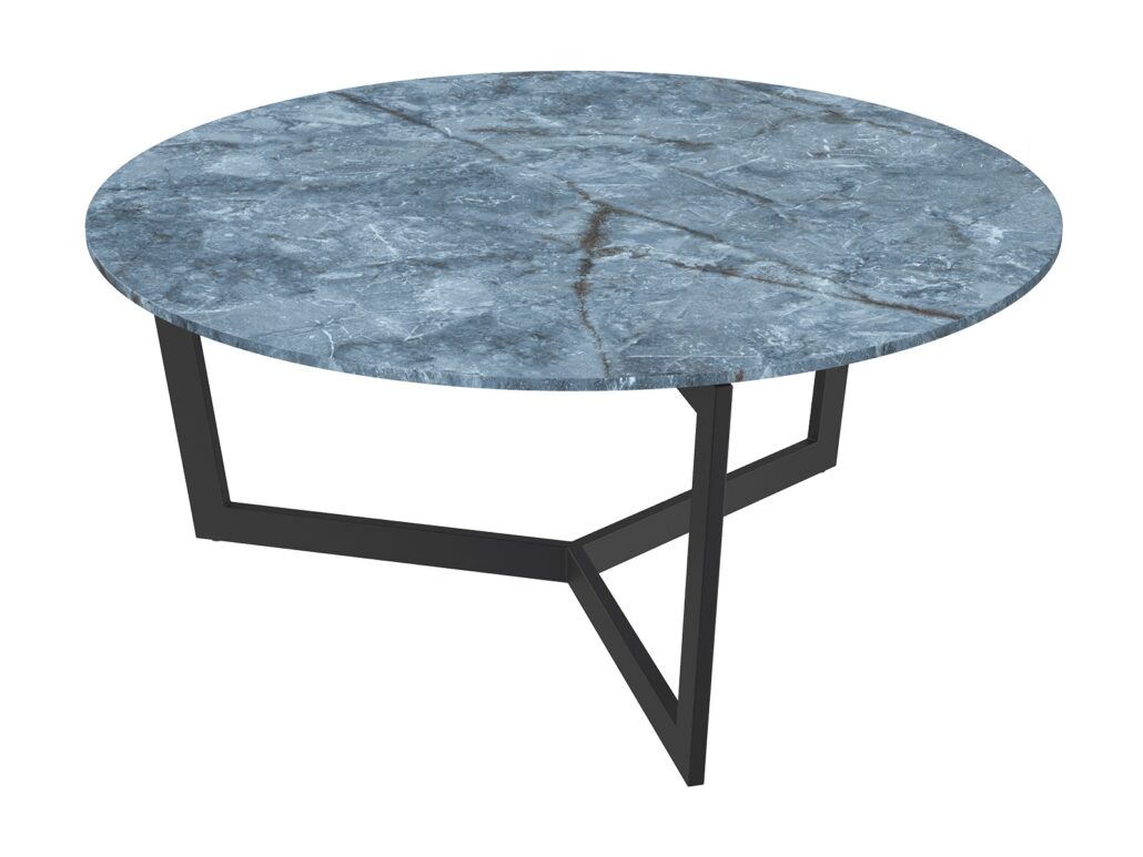 Tamara laque coffee table - Blue Onyx Marble