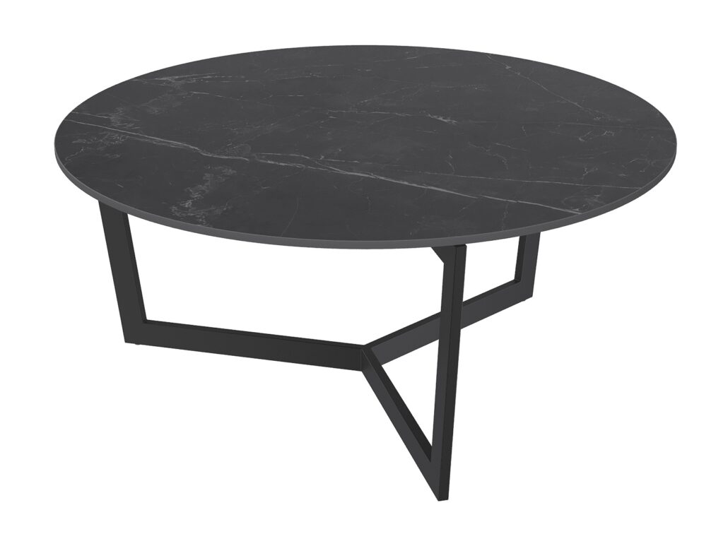 Tamara laque coffee table - Marquina Marble