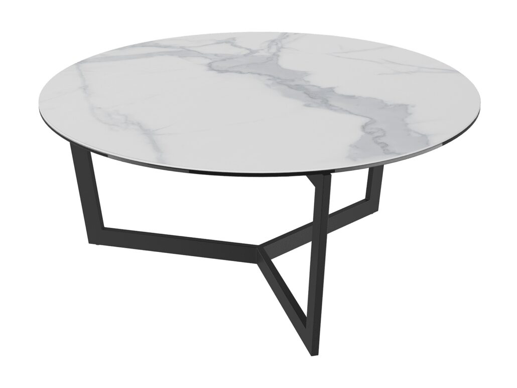 Tamara laque coffee table - Matt Marble Ceramic