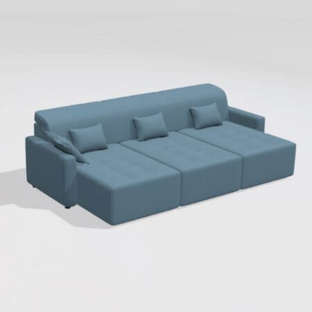 Paradis 2L+3A 4 seater sofa from Fama