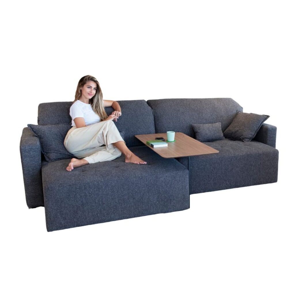 Paradis Grey Sofa with extending seat