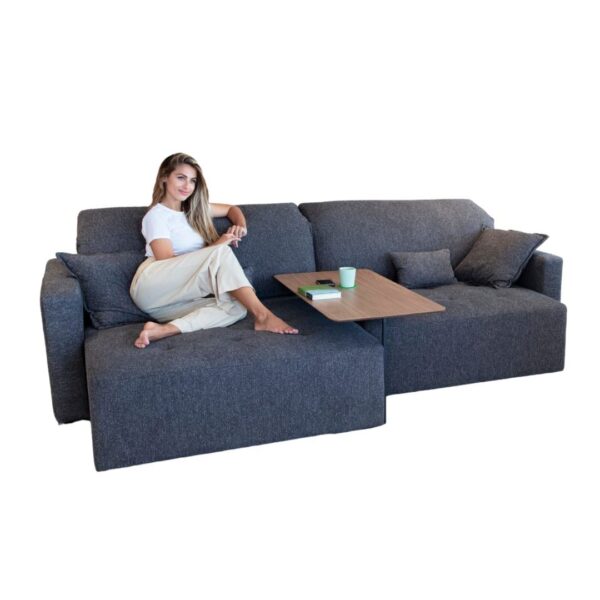 Paradis Grey Sofa with extending seat