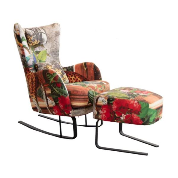 Kylian - Modern Rocking Chair & Stool