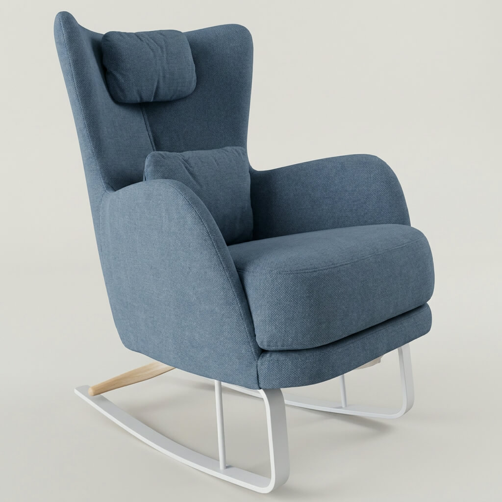 Kylian Rocking Chair Blue