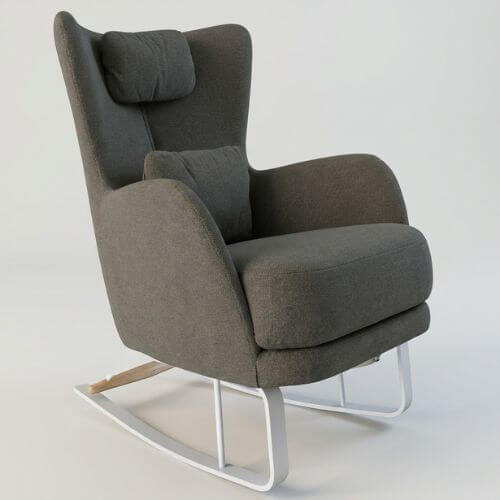 Kylian Rocking Chair Dark Tones