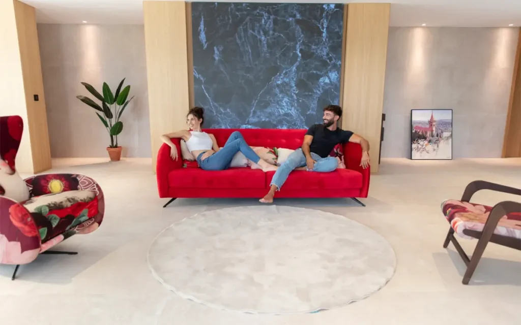 Astoria Fabric B - 3 seater sofa By Fama 200cm - Image 3