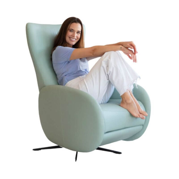 Mondrian - Modern Leather Recliner & Swivel Chair
