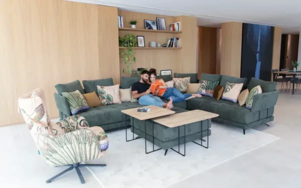 Green Corner Sofa