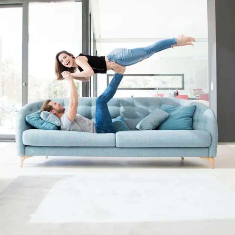 Small Blue Sofa