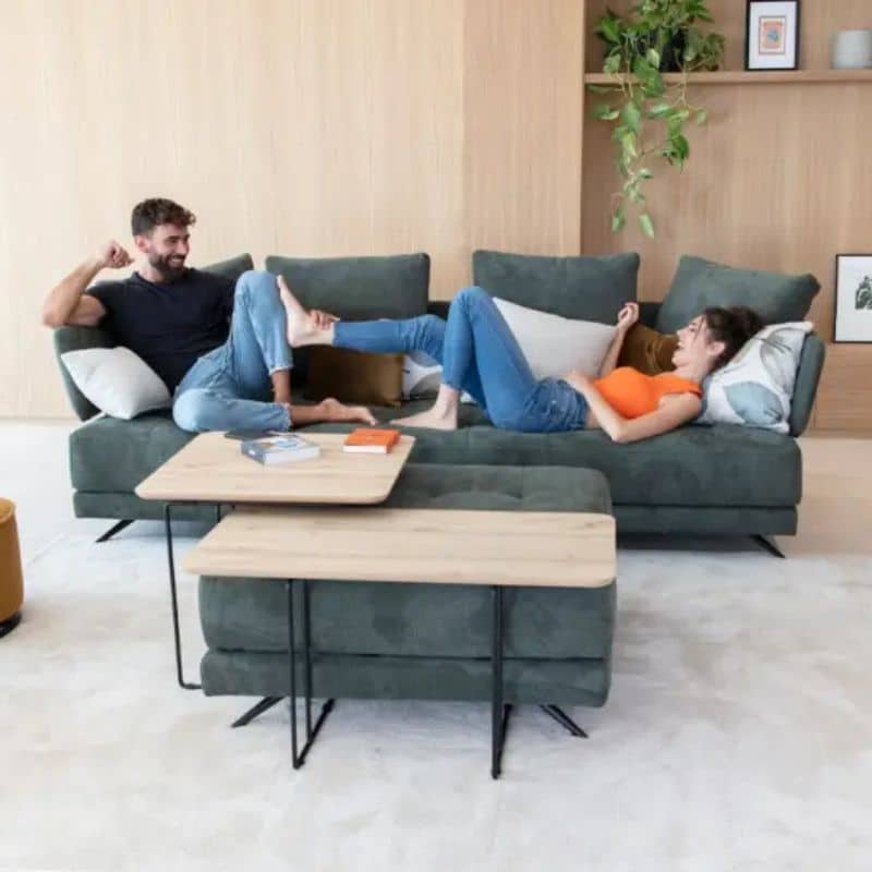Green sofa
